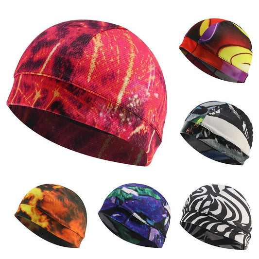 Motorcycle Helmet Inner Cap Windproof Mask Moisture Wicking Cooling Inner Liner Beanie Dome Quick Dry Hat Accessories