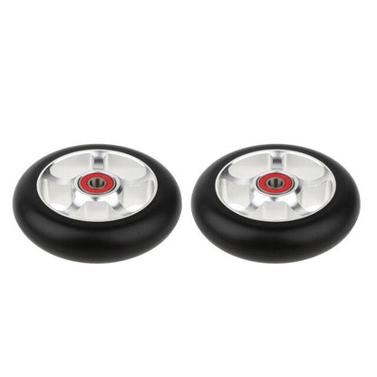 2Pcs/Set Aluminum Alloy 100Mm Pro Stunt Scooter Wheels with Bearing Kick Scooters Scooter Parts Wheels Replacements Accessories