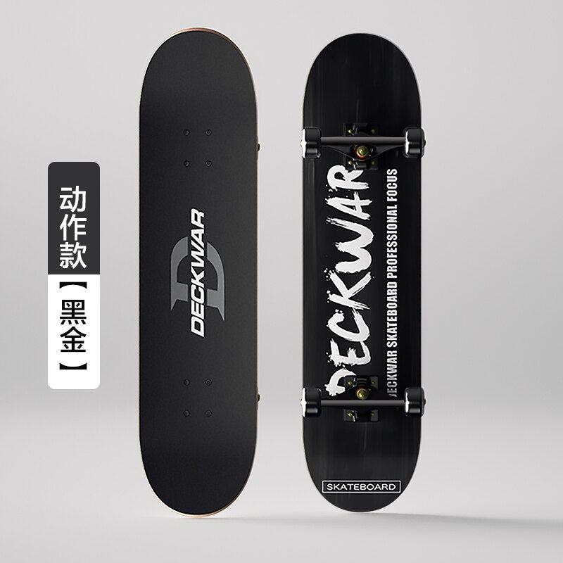 Scooter Four-Wheel Beginner Girls and Boys Adult Youth Children'S Skateboard Short Board Professional Board Twin Tips Skateboard