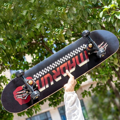Skateboarders 79Cm/31" Beginner Adult Kids Maple Complete Skate Board Cool Double Rocker Skateboard High Speed Drift Skateboard