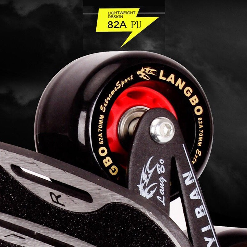 Outdoor Freeline Drift Skates Plate With PU Wheels and ABEC-9 608 Bearings