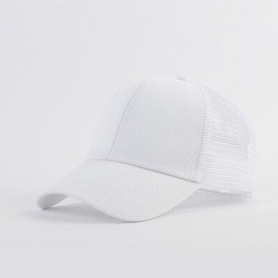 Women's Plain Mesh Baseball Cap