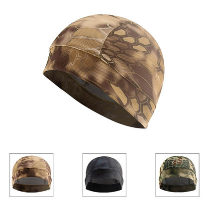 Motorcycle Helmet Inner Cap Windproof Mask Moisture Wicking Cooling Inner Liner Beanie Dome Quick Dry Hat Accessories