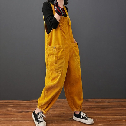 Corduroy Pockets Jumpsuit