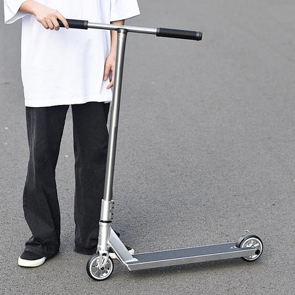 Extreme Sport Stunt Trick Pro Scooters for Adults Assembling Aluminum Competitive for Professional Beginners Black/Silver