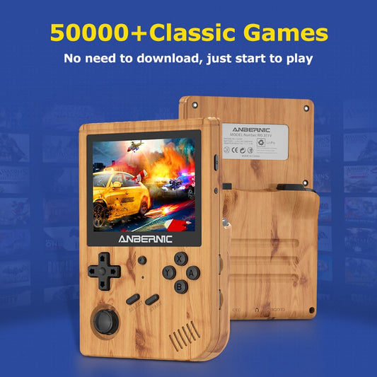RG351V Handheld Game Console Built-In 50000+ Retro Games for SS/PSP/PS1/N64,351ELEC System Portable Game Player Support WIFI