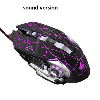 Wired Programmable LED RGB Light USB Mouse Gamer