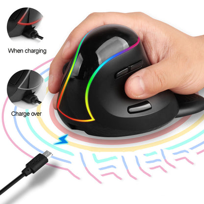 Rechargeable RGB 2.4G Wireless Vertical Mouse