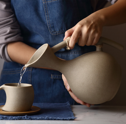 1300ml Creative Pottery Tea Cup Set