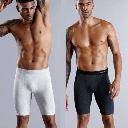 Comfortable Natural Cotton Long Boxer Shorts