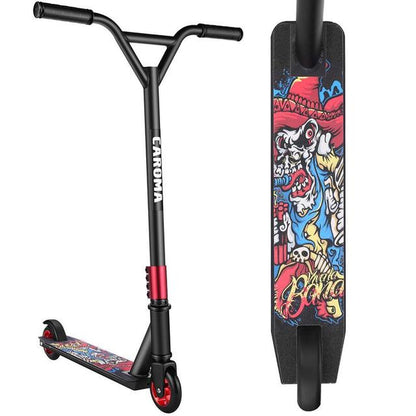 Kids Adults Stunt Scooters 2 Wheels Beginner Freestyle Sports Kick Scooter Maximum Pattern 1-2 Kick Scooter for Kids, Teens, And