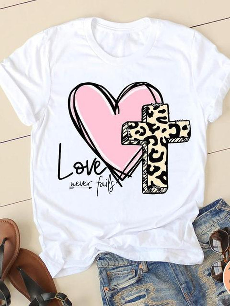 Clothing Summer Letter Printing 2022 Short Sleeve Ladies Casual Women Fashion Graphic Tee T-Shirts Female T Shirt Clothes