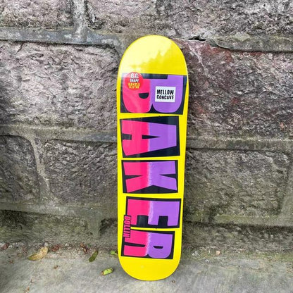 Professional Skateboard Baker Skateboard 8.0 Inch U-Shaped Transverse Skateboard 7-Layer Canada Wood Deck Three-Layer Dyeing Hi