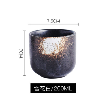 Japanese Style Pottery Clay Tea Cups
