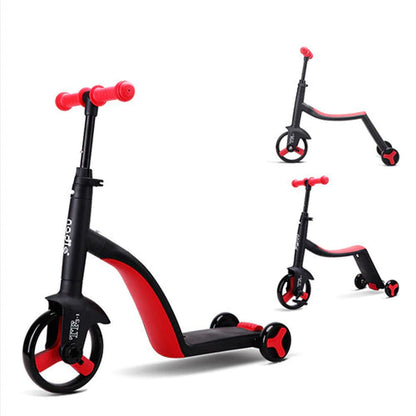Children Scooter Tricycle Baby 3 in 1 Balance Bike Ride on Toys for 2-5Years Old Children for Learning Walk Scooter Toys for Kid