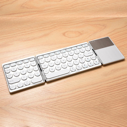 Three-Fold Rechargeable Wireless Keyboard With Touchpad  (PC, Smartphone)