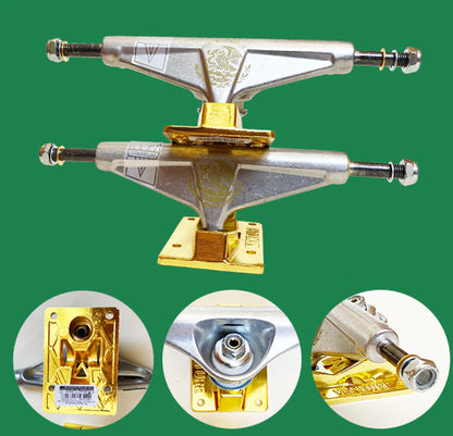 139Mm Venture Skateboard Trucks Good Quality Aluminum Alloy Truck Carbon Steel Hollow Kingpin Skate Trucks