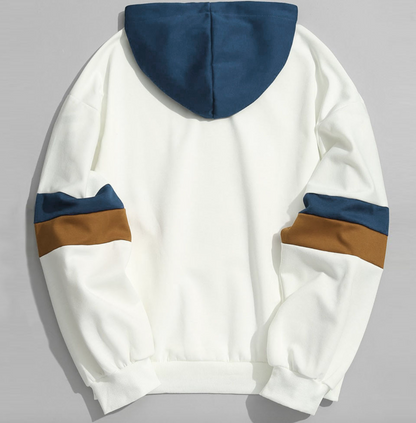 Unisex Plain Striped Sweatshirt Hoodie