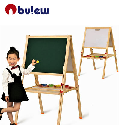 Premium Wooden Display Easel Board Stand for Kids