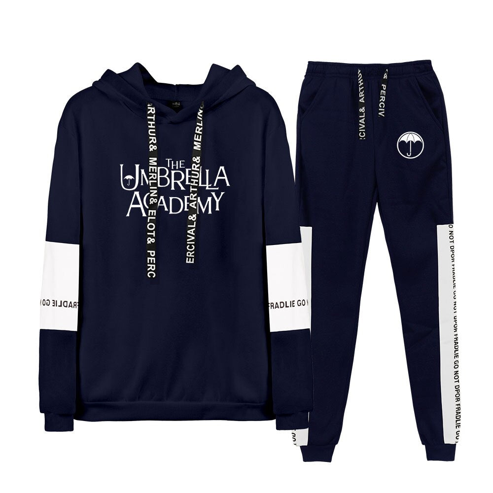 The Umbrella Academy Two Piece Set Women Hoodies+Long Pants Pullover Unisex Harajuku Suit Men Hooded Sweatshirt Tracksuit