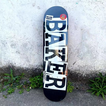Professional Skateboard Baker Skateboard 8.0 Inch U-Shaped Transverse Skateboard 7-Layer Canada Wood Deck Three-Layer Dyeing Hi