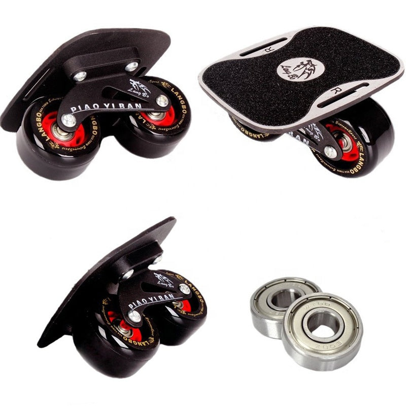 Outdoor Freeline Drift Skates Plate With PU Wheels and ABEC-9 608 Bearings