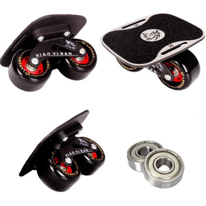 Outdoor Freeline Drift Skates Plate With PU Wheels and ABEC-9 608 Bearings
