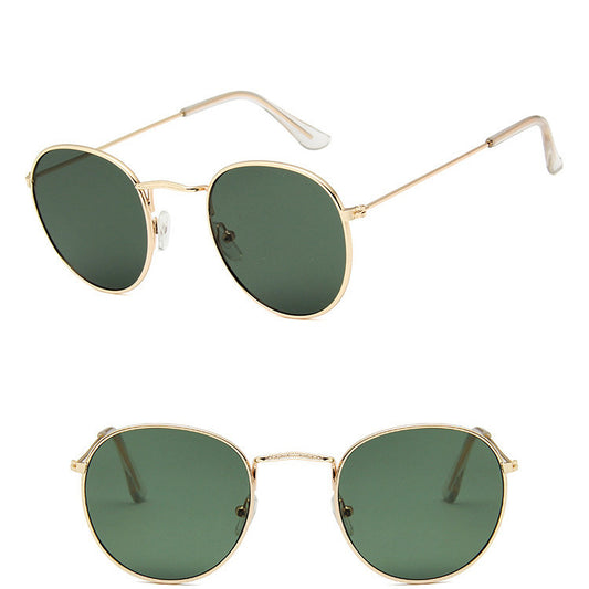 Retro Classic Semi-Rimless Polarized UV400  Sunglasses