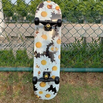 Skateboarders 79Cm/31" Beginner Adult Kids Maple Complete Skate Board Cool Double Rocker Skateboard High Speed Drift Skateboard