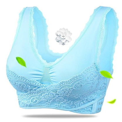 Seamless Push Up Vest Lace Bra