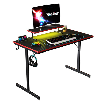 44" Gaming Desk With PC Stand