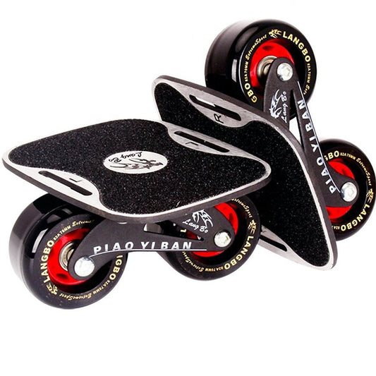 Outdoor Freeline Drift Skates Plate With PU Wheels and ABEC-9 608 Bearings