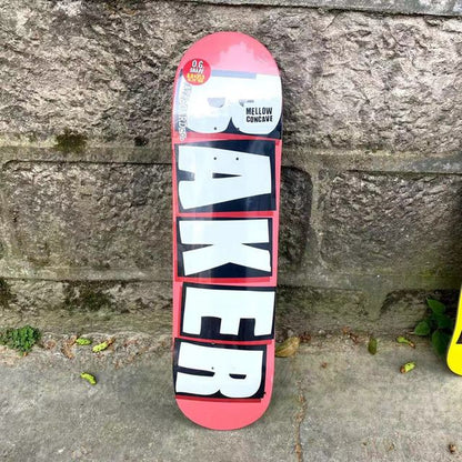 Professional Skateboard Baker Skateboard 8.0 Inch U-Shaped Transverse Skateboard 7-Layer Canada Wood Deck Three-Layer Dyeing Hi