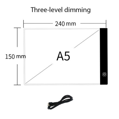 Children's A4 Dimmable Led Drawing/Tracing Board