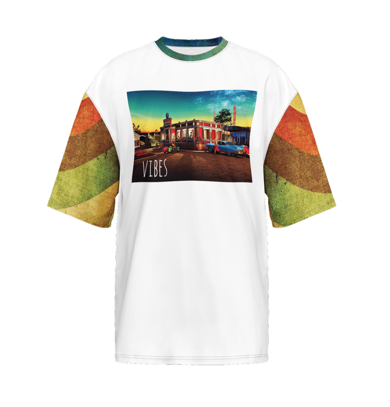 Men’s Oversized Drive Thru Vibes Short-Sleeve T-Shirt