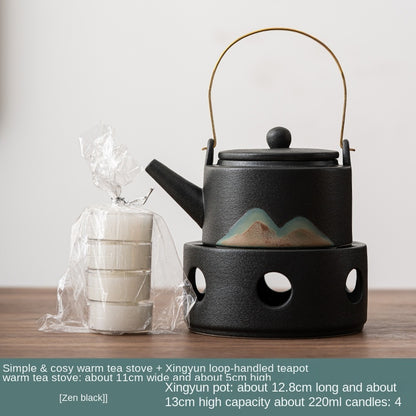 Japanese Style Hand Drawn Warm Tea Stove Set