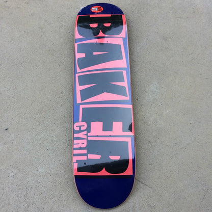 Baker Skateboard 8.0 Inch U-Shaped Skate Board 7-Layer Canada Wood Deck Three-Layer Dyeing High Quality Skate Board