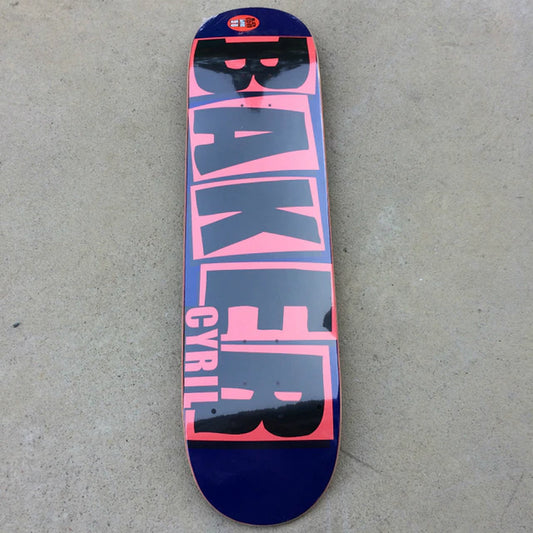 Baker Skateboard 8.0 Inch U-Shaped Skate Board 7-Layer Canada Wood Deck Three-Layer Dyeing High Quality Skate Board