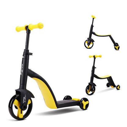 Children Scooter Tricycle Baby 3 in 1 Balance Bike Ride on Toys for 2-5Years Old Children for Learning Walk Scooter Toys for Kid