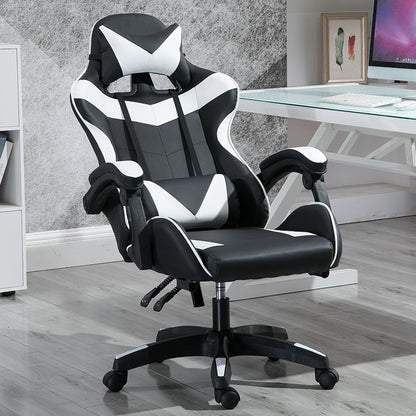 Silla Gamer Pu Leather Racing Gaming Chair With Footrest
