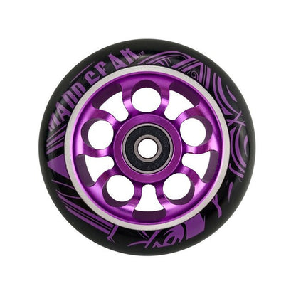 100Mm Scooter Wheels Skateboard Wheelchair Wheel Aluminium Alloy Steel Hub 2 Pieces 88A High Elasticity Precision Speed Skating