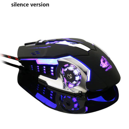 Wired Programmable LED RGB Light USB Mouse Gamer