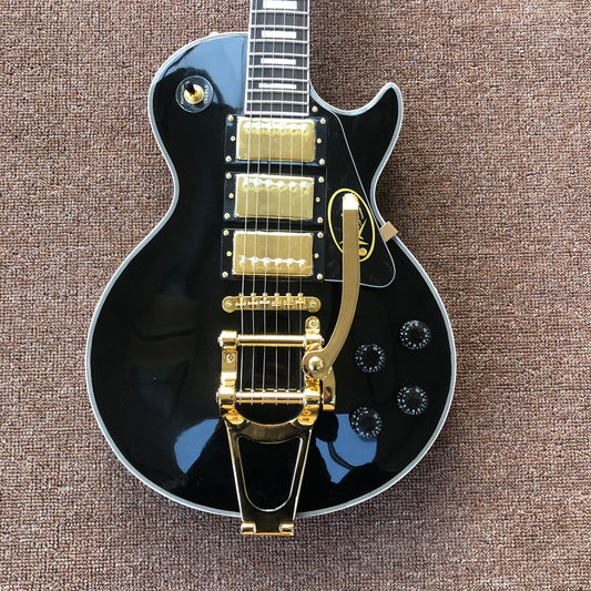 Hot Sale Electric Guitar,Rosewood Fingerboard,White Binding,Gold Hardware,Bigsby Tremolo,High Quality ,Free Shipping