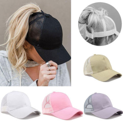 Women's Plain Mesh Baseball Cap