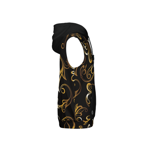 Original Era Accent Gold Unisex Regular Fit Sleeveless Pullover Hoodie