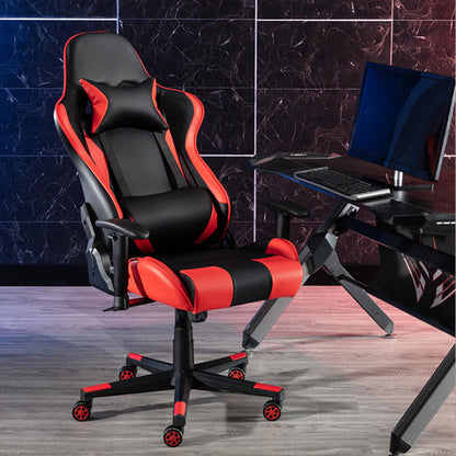 Modern Ergonomic Swivel Gaming Chair (Pink)