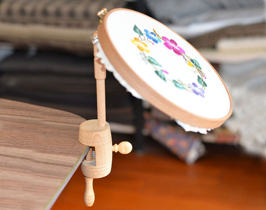 Rotatable Embroidery Frame with Table Clamp