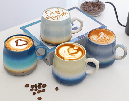 Handmade Mixed Glaze Ceramic Coffee Mugs
