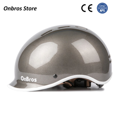 Onbros ABS Shell Urban Bike Helmet for Men and Women Roller Skating Skateboard Cycling Helmets for Kids City Caps
