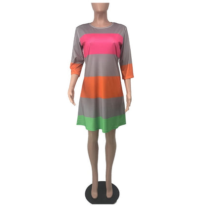 African Striped Dress